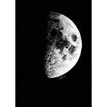 1 peça/3 peças pôsteres de arte de parede moldura opcional arte moderna em preto e branco pôster de fase da lua estética impressão em tela murais de parede adequados para salas de estar, bares, cafés, decoração de casa