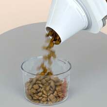 1 szt. Wiadro do przechowywania karmy dla zwierząt z miarką, pojemność 2800 ml, idealne do przechowywania karmy i przekąsek dla kotów i psów