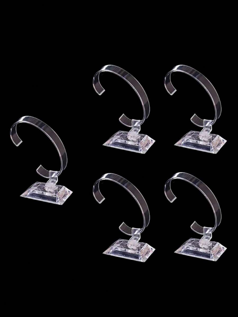 10/5/3/1件装透明手表展示架，塑料手镯首饰展示架，C型展示架，适用于存放和展示手表和手镯