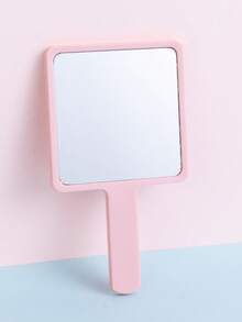 1个极简方形手持化妆镜，方便携带的粉色少女化妆镜，化妆，便宜，房间装饰，梳妆台，旅行，卧室，化妆配件，镜子，化妆镜，迷你镜，便携镜，小镜子，手持镜，便宜，圣诞礼物，化妆，化妆工具，便宜货，礼物，女士礼物，圣诞礼物，赠品，旅行，便宜货，旅行必备 - 粉色 - 查看 6