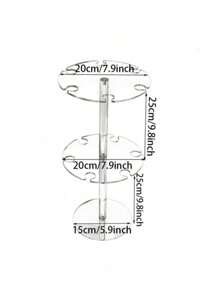 3-stufiger acrylischer Champagnerpyramidenständer mit 32 Löchern, transparenter rechteckiger schwimmender Strohhalterständer für Partys, Hochzeiten, Schulen, Feiern
