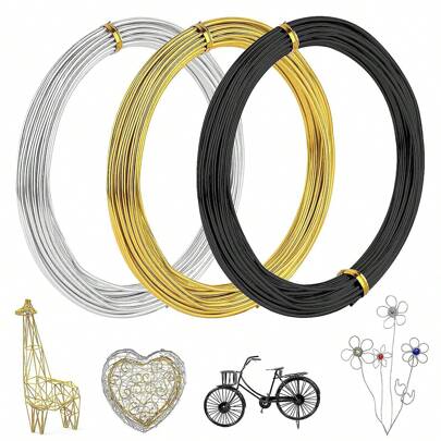 1/3Rolls Stainless Steel Aluminum Craft Wire Flexible Artistic Beading Cord String Rope For Jewelry Making Accessories