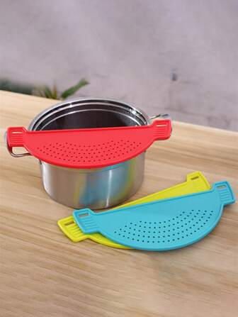 Pan Pot Strainer Plastic Pasta Spaghetti Practical Draining Tool Pot Strainer Pan Drainer For Home Kitchen Easy Draining