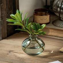 3 Stück/Set Vintage französischer Stil Mini Glasvasen, transparente Hydrokultur Blumenvasen, Innenraum Tischdekoration, Schlafzimmerdekoration, Weihnachtsdekoration, Raumdekoration