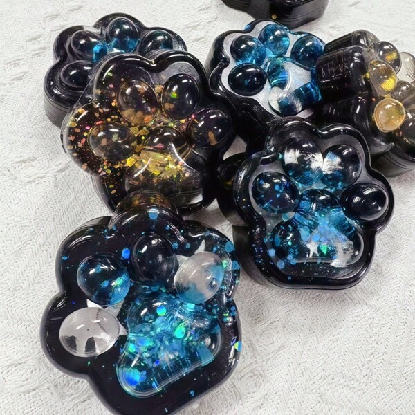 Garra de gato Starry Sky, brinquedo Taba, Taba, brinquedo adulto de apertar para aliviar o estresse, usado para aliviar o estresse, salto lento, brinquedo de garra de gato para aliviar o estresse e anti-ansiedade, brinquedo para aliviar o estresse, aliviar o estresse e relaxar.