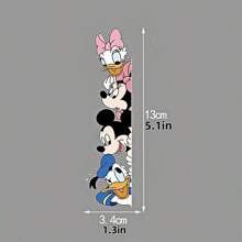 Disney Disney Mickey And Minnie Fun Wall Stickers, Window Decoration, Room Wall Decoration, Suitable For Entrance Door, Bathroom, Kitchen Creative Stickers, Theme Party Supplies, Best Gift For Family Members, Home Office Decoration