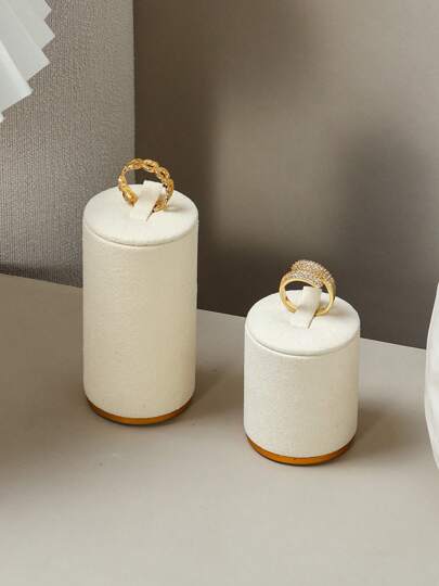 1 Stück/2 Stück Set zylindrischer minimalistischer Ringständer, Schmuck- und Accessoire-Aufbewahrung, Heimdekoration, Hochzeits-/Feiertagsgeschenk für Frauen, Aufbewahrungsorganisator, Reise-Urlaubsartikel, Herbstdekoration, Herbst, Halloween