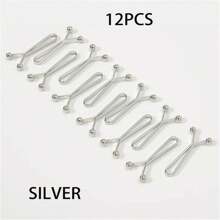 4pcs Invisible Waist Cincher Metal Clips - Adjustable, Fashion Accessory For Jeans And Apparel, U-Shape Scarf Clips To Prevent Wardrobe Malfunction, Easy To Use, Comfortable, Multipurpose - Shirt Sleeve Fastener, T-Shirt Hem Fixer, Non-Damaging, Reusable, Suitable For Casual, Commute, Date, Travel, School