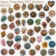 50 Piezas Pegatinas Transparentes Estilo Medieval, Pegatinas Vintage, Pegatinas Estéticas, Pegatinas de Coche, Pegatinas de Arte, Pegatinas de Dibujos Animados, Pegatinas de Vinilo Resistentes al Agua para Botellas de Agua, Hidrofrascos, Guitarras, Equipaje, Teléfonos, Estuches, Portátiles, Patinetas, Regalo