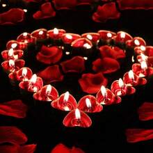 9pcs/50pcs Heart-Shaped Scented Candles, Suitable For Proposal, Mother's Day, Valentine's Day, Birthday, Autumn/Winter, Various Festivals, Anniversary, Friend Gifts. Natural Wax, Unscented Mini Candles, Romantic Proposal Birthday Home Decor, Also Suitable For Valentine's Day, Proposal, Romantic Dinner, Wedding, Mother's Day Gift, Valentine's Day Decoration - Multicolor - View 10