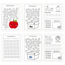 1 pieza Libro de trabajo del alfabeto: Práctica de escritura a mano del alfabeto y libro de ejercicios de trazado de letras, útiles escolares, de vuelta a la escuela