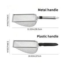 Set Of 2 Gardening Soil Sieves- Portable Garden Sieve With Handle- Garden Planting Compost, Rock And Sand Dirt Sifting Tool, 3.8/5mm Mesh, With Handle- Essential Garden Tool For Flower And Vegetable Planting - Multicolor - View 2