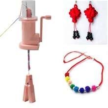 Einfacher Weber Strickmaschine Mini Nähmaschine, Handstrickmaschine DIY Haushalts Handstrick-Spulenstrickmaschine, handgeführte Strickmaschine Bastel Armband Webwerkzeug