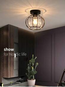1pc Luxury Lamp Shade, Compatible With E27/E14 Bulb Base, Suitable For Living Room, Bedroom, Dining Room, Home Decoration, Hotel, Table Lamp Shade, Wall Lamp Shade, Pendant Light Shade, Rust-Resistant , Home Decor Light Accessories (1pc E27 To E14 Adaptor Included)