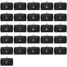 Extra Large Storage Bags Bedding Bag Moving Bag Packing Bag Large Capacity Linen And Clothes Organizer Quilt Bag With Zipper And Carry Handles For Space Saving Bedroom Home Closet Organization Initial Name 26 Letters Pattern - Black - View 5