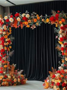 1 PIEZA Tela de fondo de fotografía de satén colorido, cortina opaca de ventana, tela para decoración de boda, ducha nupcial, fiesta de cumpleaños, aniversario, etapa de boda, compromiso, ceremonia de banquete, decoración interior/exterior, tela elástica gótica, regalos de verano, regreso a la escuela, suministros escolares, decoración de habitación