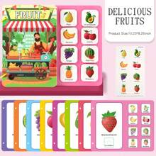 1 pieza Libro didáctico y cognitivo sin ruido para niños pequeños con pegatinas, libro de actividades Montessori, juguete educativo hecho a mano para preescolar, libro de juguete para aprender el alfabeto y reconocer animales