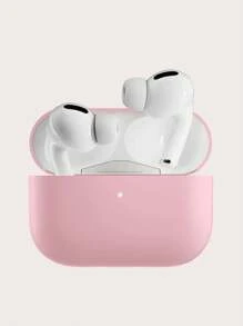 1 pièce Étui de protection en silicone de couleur unie compatible avec les écouteurs Apple Pro (2e génération) (écouteurs non inclus)