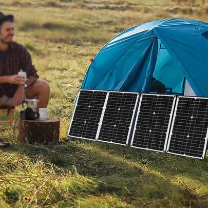 20 Watts Solar Panel Kit 100A 12V Battery Charger W/ Controller Caravan Boat RV
