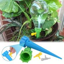 Self Watering Spikes: Automate Your Plant Watering With Adjustable Slow Release Control Valve Switch!Automatic Drippers For Vacation - Adjustable Control Valve - Ideal For House, Garden, And Office Plants(Random Color)