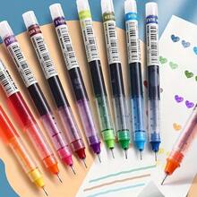 24pcs High Quality 0.5mm Needle Tip Color Gel Pen Straight Liquid Round Ballpoint Pen Stationery School Office Supplies - Nhiều màu - Xem 6
