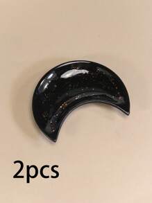 Kleine Mond Schmuckschale, Ringhalter Schale dekorative Keramik Zierschale süßer Mond Schale kleine Schmuckplatte Ohrringe Halskette Halter Schmuckauslage moderner Akzent Ring Tablett für Schminktisch Sommerbedarf für Frauen Aufbewahrungsorganizer Geschenk Semesteranfang