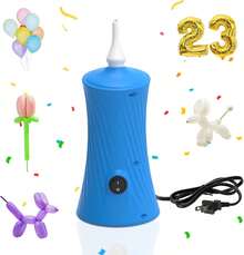 ID IDAODAN Balloon Pump Electric Air Pumps For Long Balloons, Electric Air Balloon Pump, Balloon Inflator For Foil Twisty Animal Balloons In Birthday Party For Decorations - 美規A型插(110-127V) - 查看 9