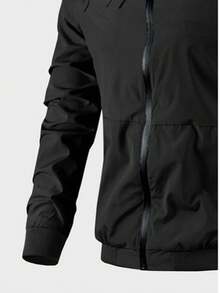 Men's Letter Embroidered Bomber Jacket,Gift For Friends,Husband,Boyfriend - Xem 7
