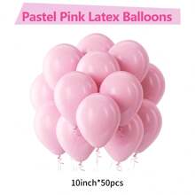 Light Pink Latex Party Balloon 5/10/12/18 Inches -10/30/50/70/90pcs Round Helium Light Pink Balloon Suitable For Valentine's Day Wedding Engagement Anniversary Birthday Graduation Shower Gender Revealing Home Decoration Background - Light Pink - View 23