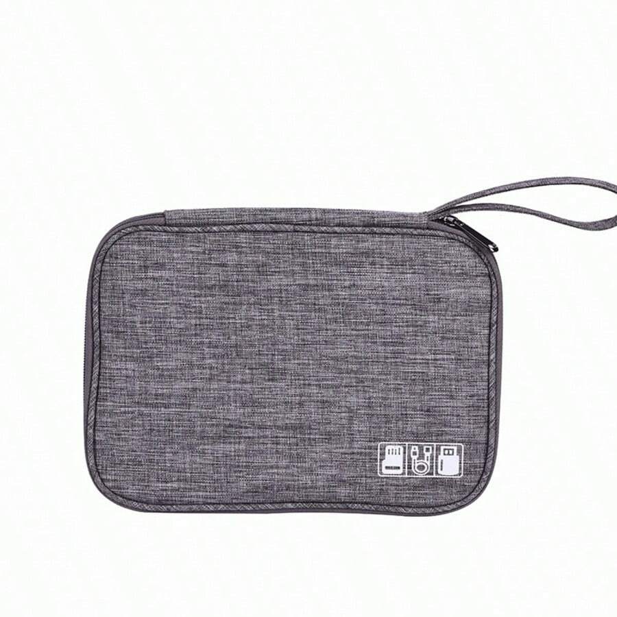 Multifunctional Digital Data Cable Storage Bag Travel Necessary Jorge - Grey - View 1