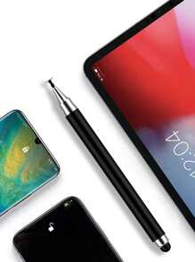 2pcs 3-In-1 Stand Stylus Pen With Round Disc Tip, Compatible With Phones/Tablets, For Handwriting, Clipping, Drawing, Capacitive Stylus Pen