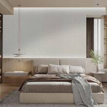 Arthome 40x310CM Pegatina de Vinil,Papel de Tapiz autoadhesivo,Papel Pintado PVC Impermeable, a prueba de Aceite, para Decoración y Revestimiento de mueble, Encimera,Estante,Patrón de tela Beige - Patrón tela gris - Ver 2
