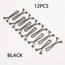 4pcs Invisible Waist Cincher Metal Clips - Adjustable, Fashion Accessory For Jeans And Apparel, U-Shape Scarf Clips To Prevent Wardrobe Malfunction, Easy To Use, Comfortable, Multipurpose - Shirt Sleeve Fastener, T-Shirt Hem Fixer, Non-Damaging, Reusable, Suitable For Casual, Commute, Date, Travel, School