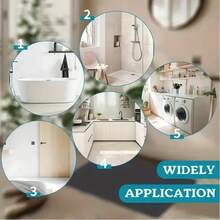 This Large, Modern, Luxury Spiral Circular Line Art Floor Mat Is Crafted From Crystal Velvet With A Rubber Bottom For Anti-Slip And Machine Washability. The Upgraded Thick And Dense Material Resists Fading, Making It Ideal For Living Rooms And Bedrooms. The Navy Blue And Gold Accents Are Perfect For Christmas, Thanksgiving, Easter, Mother's Day, Father's Day, And Other Holidays. Room Decor Bathroom Accessories Back To School Entryway Decor Bathroom Kitchen Decor - Multicolor - View 6