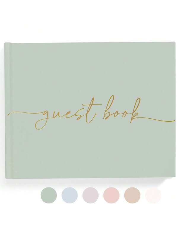 Hochzeitsgästebuch – Elegantes Gästebuch für Hochzeiten, Taufen, Partys, Hochzeiten und besondere Anlässe – 100 leere Seiten für Hochzeitslogin und Fotos – Heimdekoration (Grün)