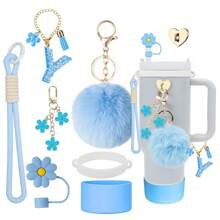 Stanley-Cup-Dekorationszubehör, 8–9 mm Strohhalmverschluss, Silikonstiefel 30 40 oz, kompatibel mit Stanley Cup, Weihnachtsgeschenk für Mädchen, DIY-Geschenk, kreative Dekoration, Thanksgiving-Dekoration, Geschenk-Dekoration für Freunde, Weihnachtsparty-Dekoration, Stanley-Zubehör, Weihnachtsbecher, Schulanfangsbedarf