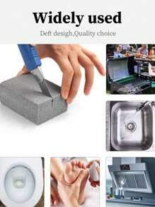 1pc BBQ Oven Cleaning Brick, BBQ Cleaning Scraper Stone, Multifunctional Stain And Oil Cleaning Brush, Suitable For Stove, Sink, Tableware, Frying Pan, BBQ Grille Cleaning, Kitchen, Bathroom, Household Items, Kitchen Small Tools, Cleaning Expert, Is A Great Gift