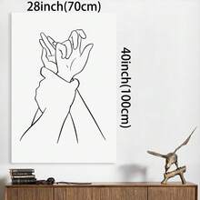 Framed Erotic Line Art, Grabing Hands, Orgasm  Scene Drawing, Se/Xy Couple Drawing, Abstract Erotic Print, Nursery Bedroom Decor. - Framed - View 3