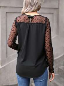 Women Blouses - 黑色 - 查看 2