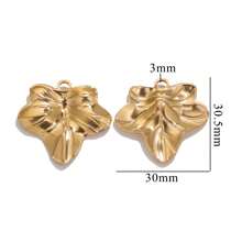 1 Peça Pingente Perfurado Geométrico Banhado a Ouro 18k de Aço Inoxidável 304, Acessório de Joalheria DIY para Uso Diário de Mulheres