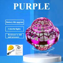 2025 Flying Ball UFO Toy, Upgraded Version Outer Space UFO Spaceship, Manually Controlled Gyro Ball, LED Light Flying Rotating Mini Drone, Amazing Cool Toy, Christmas Gift For Boys And Girls