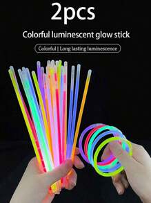2pcs/20pcs/100pcs Multicolor Glow Sticks Party Glow Stick,Party Decorations, High Quality Super Aid Stick,Colorful Wedding Glow Stick,Continuous Glow For 8~12 Hours, Suitable For Parties, Concerts, Bars, Nightclubs, Glow Stick
