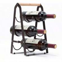 Wine Rack Table - Black - View 5