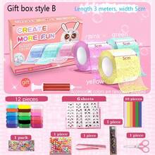 纳米泡泡胶带玩具 - 纳米史莱姆挤压和吹泡泡，多用途纳米泡泡胶，DIY纳米双面胶带套装，节日、返校季送给孩子的最佳礼物 - 彩色 - 查看 8