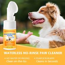 100 ml Nettoyant sans rinçage pour animaux de compagnie - Nettoyant pour pattes de chiot | Nettoyant moussant doux et sans parfum pour tous les chiens - 3,381 fl.oz