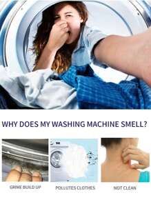 Washing Machine Cleaning Tablets, Washing Machine Descaling Cleaner, Effervescent Tablets For Deep Cleaning, Deodorizing And Heavy Duty Stain Removal