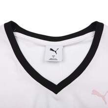 Puma Women BEHIND THE GREEN Short Sleeve Knit Crew Neck T-Shirt Top 63307302