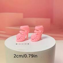 10pcs/20pcs/30pcs Or Assorted Color And Size High Heels Shoe Sets (Style And Color Random), Fit For 11.8 Inch Dolls - Plastic Shoe Accessories - Perfect Gift For Girls