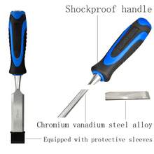 VickyHome 10-Piece Professional Woodworking Chisel Set, Woodworking Chisel Woodworking Tool Set, Steel Hammer End Woodworking Chisel, Handle Using Wooden Composite Material, Ergonomic Woodworking Chisel Set - 彩色 - 查看 5