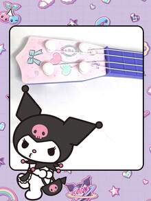 Sanrio 1Pc Kuromi 古典尤克里里吉他乐器初学者，互动亲子 Sanrio 音乐玩具。创意玩具逼真 4 弦吉他尤克里里。
